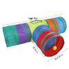Foldable Rainbow Cat Tunnel: Interactive Cross-Border Play Tube for Cats