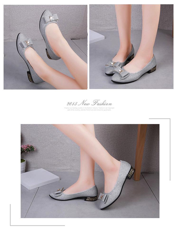 Женские летние замшевые туфли с бантом на низком каблуке и стразами для повседневной носки