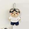 Charm Pilot Lovely Bear Key Holder Accessory Craft with Plush Materials Fashion Accessory for Everyday Use Outfits