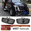 Совместимо с Mercedes-Benz Sprinter W907 2018-25, решетка радиатора в стиле GT, материал ABS.