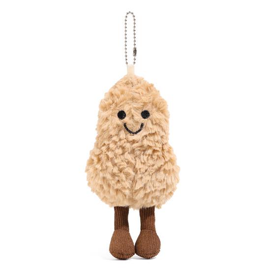 Yousheng Peanut Plush Подвеска 17 см Милая интерактивная игрушка карманного размера Плюшевый брелок для ключей Украшение гостиной Подарок на день рождения для девочек и мальчиков
