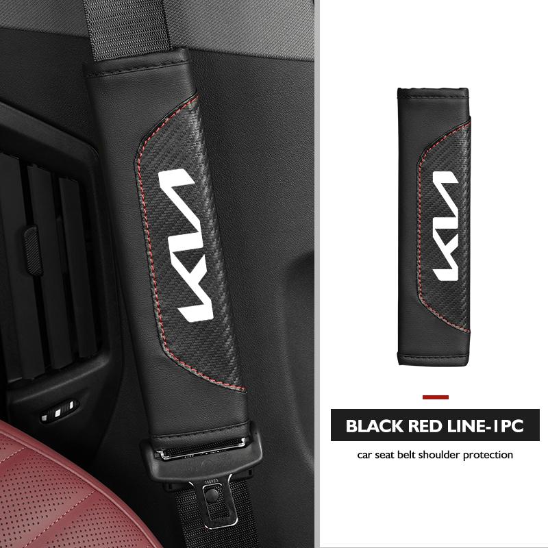 CKWQ4 Для автомобиля KIA Ремни безопасности Покрытия на плечо ремня безопасности из углеродного волокна Ceed Sportage Rio K5 K2 Optima Cerato Venga Sedona
