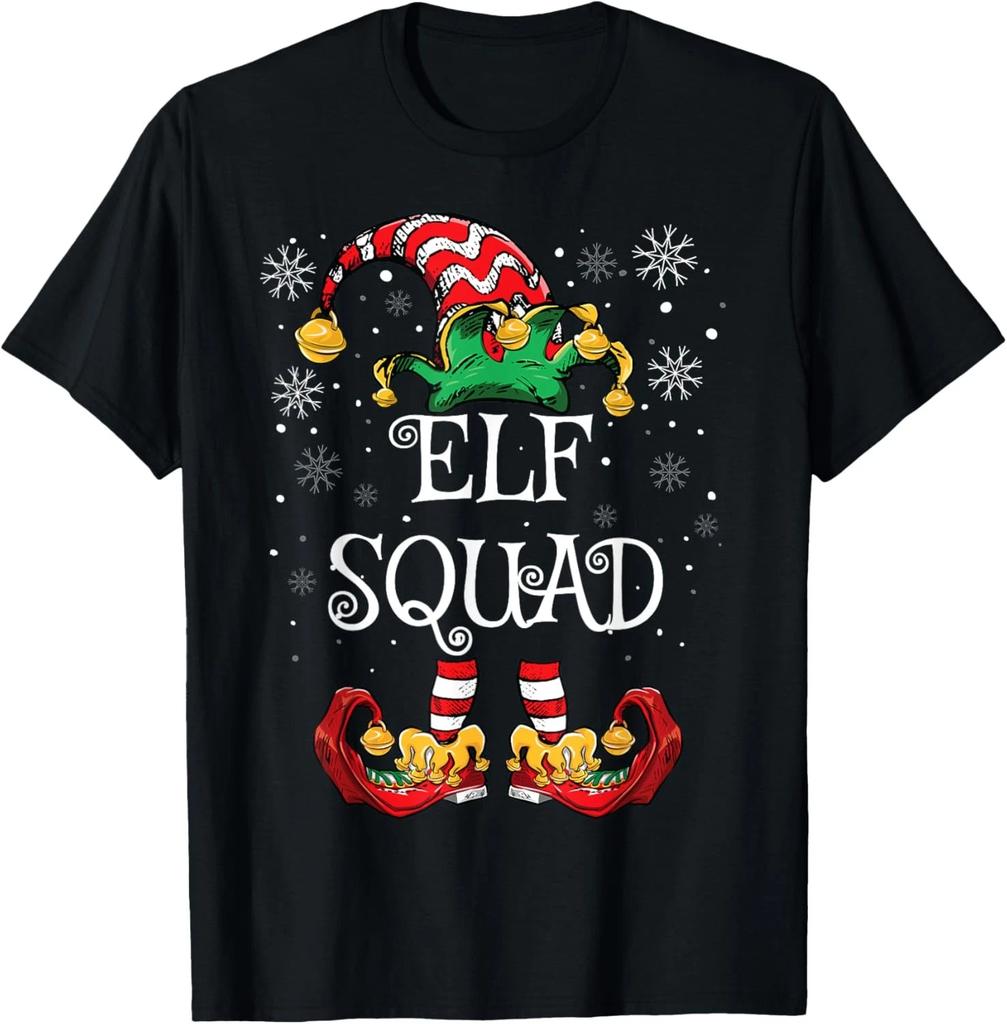 Elf Squad Christmas Family Matching Christmas T-Shirt