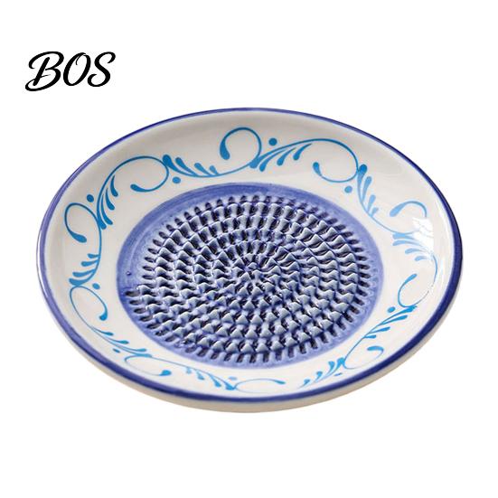 Garlic Grater Ceramic Ginger Grater, Manual Mincing Plate for Mashed Puree, Multifunctional Kitchen Masher Fruit Dish