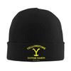 Yellowstone Dutton Ranch Print Beanie Hat Adults Knitted Hat Soft Warm Skullies Beanies Cap Autumn Winter Outdoor Bonnet Hats