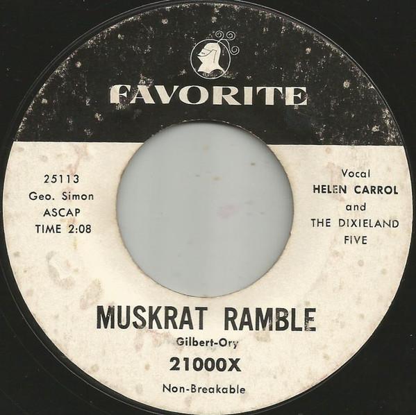 7-дюймовая пластинка HELEN CARROL THE DIXIELAND FIVE Muskrat Ramble ShBoom Life Coul 21000X Любимая US Rock Б/у