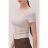HuiT Modal Neck VariaTion Crew Neck T shirT hTwTs5k03T