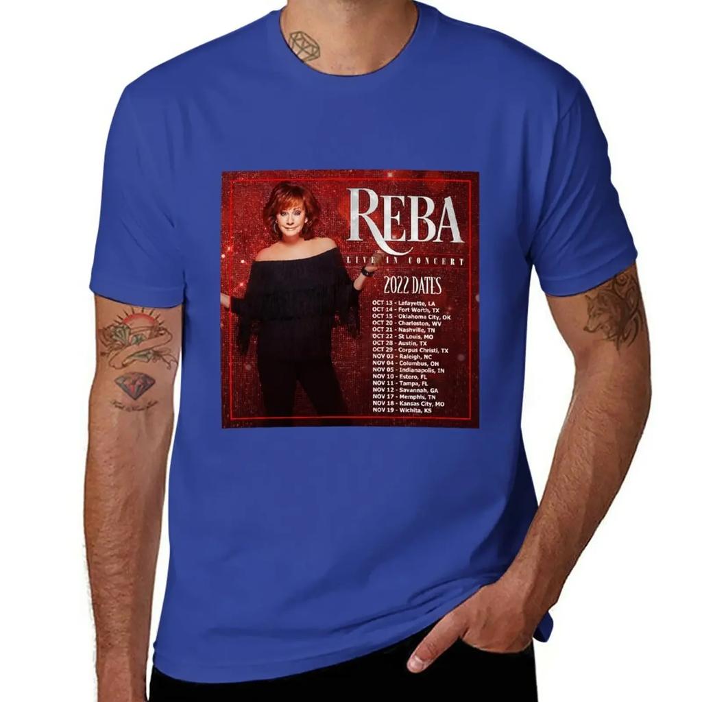 Reba Tour 2022 - 2023 Locations and Dates T-Shirt tees Aesthetic clothing mens t shirts casual stylish