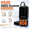 Новый профессиональный OBD2 сканер V520 2026, инструмент для диагностики автомобиля на 8 языках, считыватель кодов неисправностей двигателя, стирание кодов DTC,