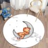Круглый ковер, коврики для гостиной, ковер для детской спальни, детский напольный ковер для гостиной, коврик с принтом медведя для детской комнаты, детский ковер для дома