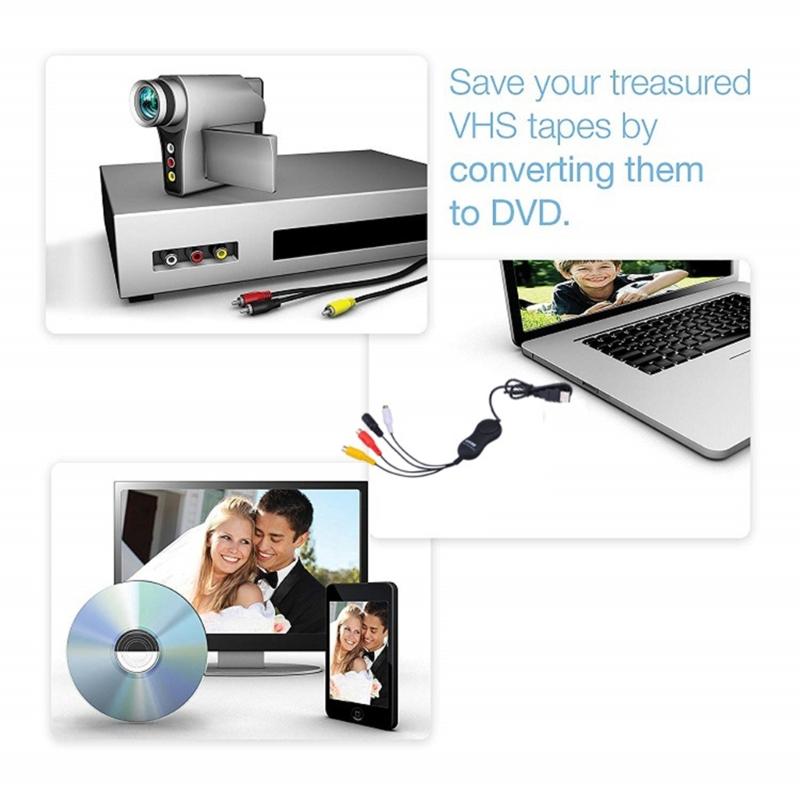 Портативное устройство захвата видео преобразует аналоговый сигнал в цифровой формат через USB 2.0. Поддержка CVBS и S-Video входов для ПК.