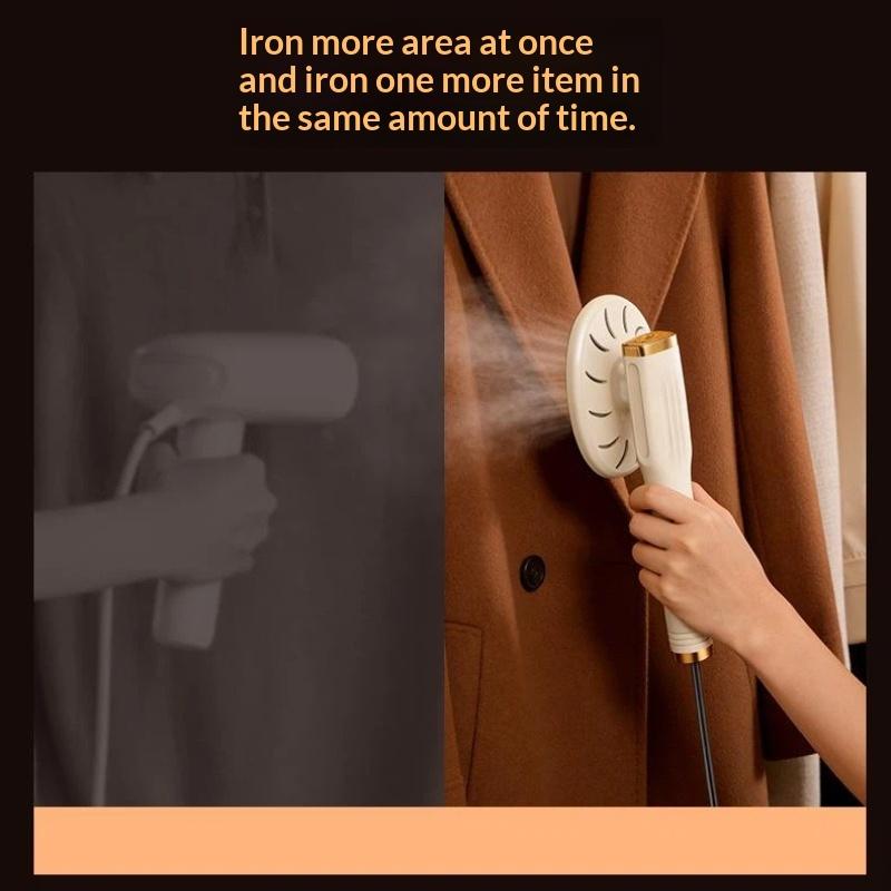 Portable Handheld Garment Steamer Odor Removal Fast Heating Wide Ironing Panel for Home Travel Clothes Care