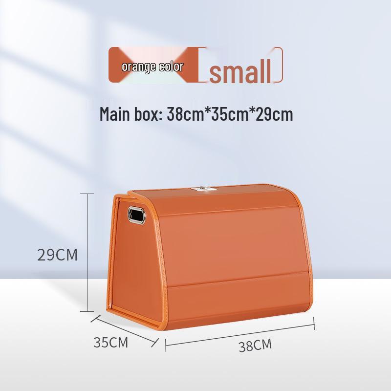 Складной органайзер для багажника автомобиля - Вместительный ящик для хранения с откидной крышкой