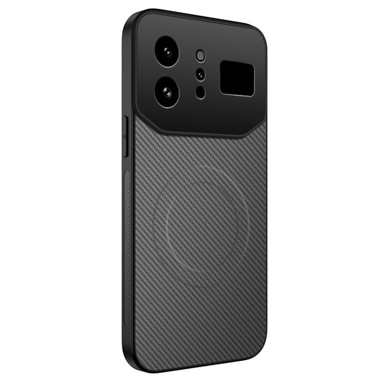 TQ Series Magnetic Carbon Fiber Texture PC Hybrid TPU Phone Case For Infinix Note 60 Ultra 5G, Anti-Slip Slim Protective Cover