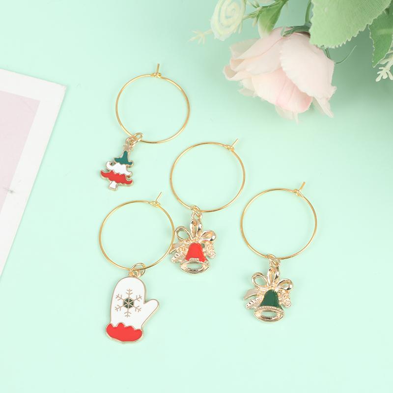 20Pcs Christmas Wine Glass Markers Holiday Drink Marker Charms for Wine Glasses