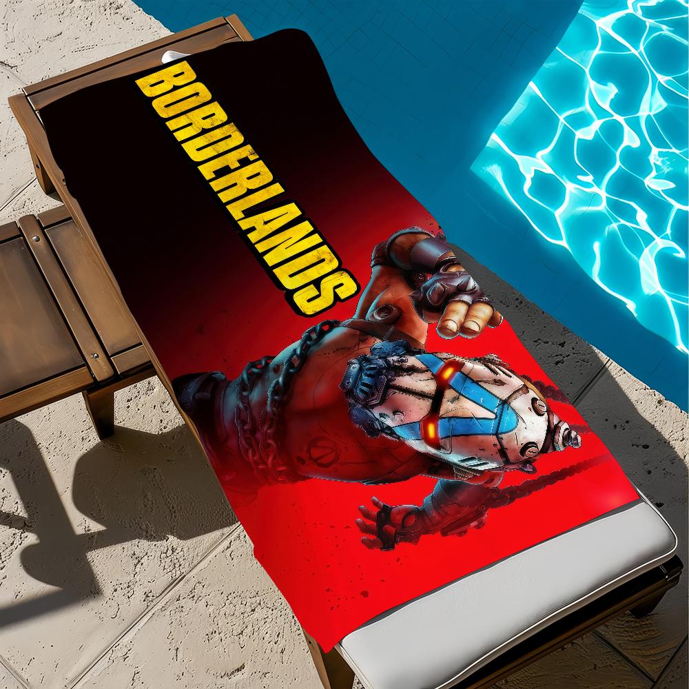 B-BorderlandsS Игровое полотенце Пляжное Ванное Быстросохнущее Легкое Портативное Сауна Кемпинг Бассейн Путешествие