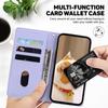 Чехол из кожи с милым котом для Samsung Galaxy S25 Plus S24 S23 Ultra с блокировкой RFID, подставкой, чехлом-кошелеком и слотами для карт, чехлом-кобурой для Galaxy A16 A06 A55 M35 M55