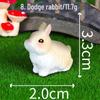 Miniature Rabbit Garden Ornaments - Cute, Realistic Resin Decoration for Creative Landscaping