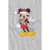 Disney Детская/Подростковая футболка с рождественскими гирляндами Микки Мауса