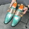 Новый тренд Дизайнерские мужские туфли с острым носком и заклепками-шипами из зеркальной кожи, мужские лоферы с ремешком-монком, обувь для платья, свадьбы, выпускного вечера, вечера встречи выпускников