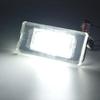 2 шт., белые 18SMD автомобильные светодиодные лампы освещения номерного знака, бусины для BMW Mini Cooper R56 R57 R58 R59, автомобильный источник света, без ошибок