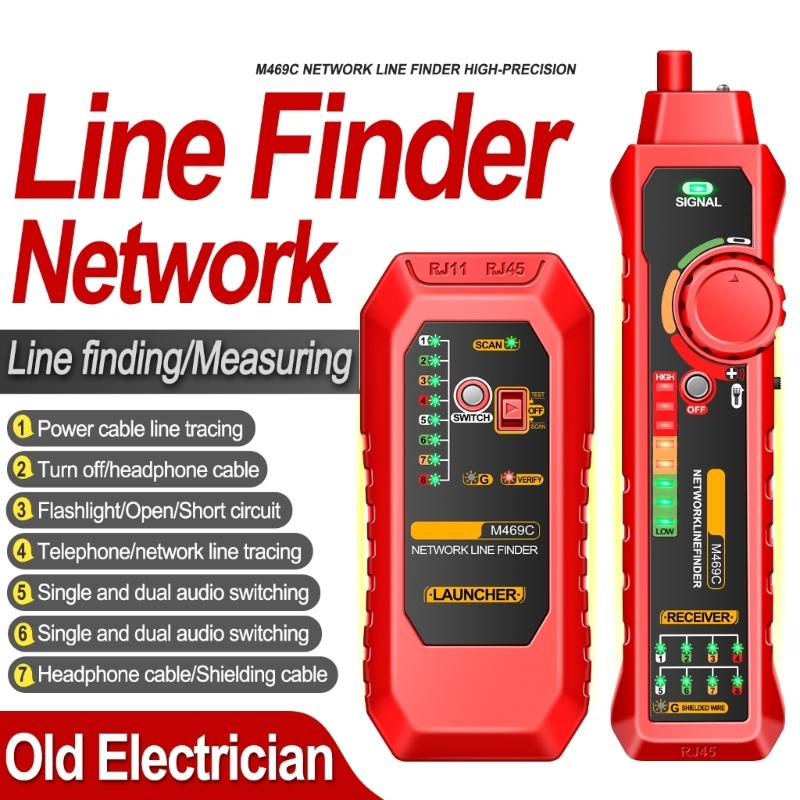 Professional Internet Testing Tool M469C Cable Tester Easy To Use Internet Troubleshooting for IT Technicians & Engineers