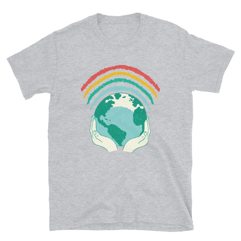 LGBTQ Gay Planet Earth Rainbow T-Shirt