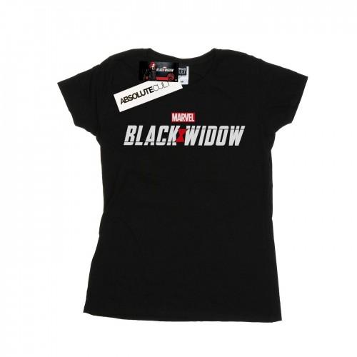 Marvel Womens/Ladies Black Widow Movie Logo Cotton T-Shirt