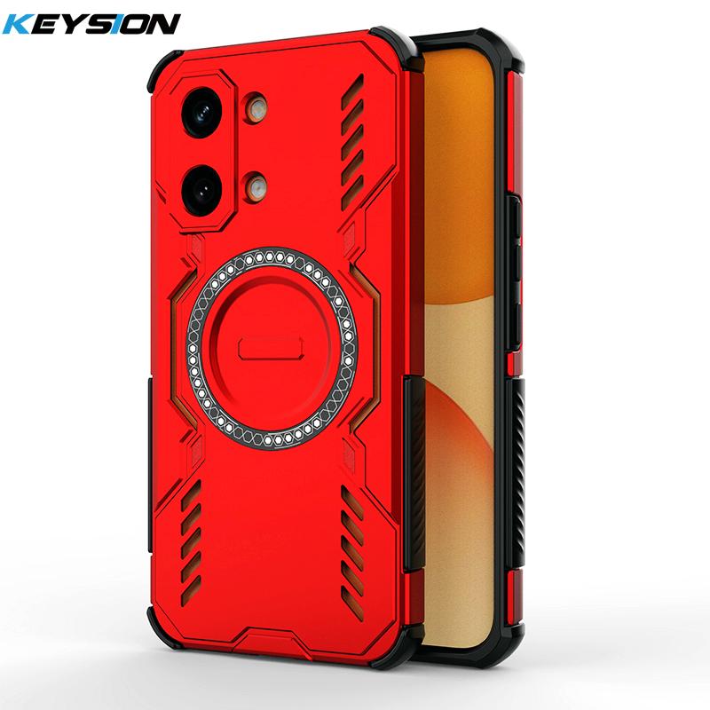 KEYSION Полый корпус с рассеиванием тепла для Xiaomi POCO X8 Pro Max TPU+PC Магнитное охлаждение Ударопрочный чехол для телефона для POCO X8 Pro