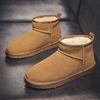 Зимние новые бархатные зимние сапоги мода отдых на открытом воздухе спорт защита от холода теплые высокие северо-восточные хлопковые туфли мужская обувь