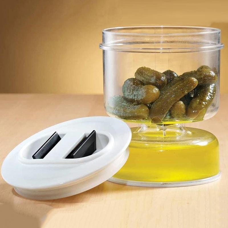 1 шт., банка для маринованных огурцов, сухая и влажная, отдельное хранение продуктов, набор для ферментации, сепаратор сока, контейнер, кухонные принадлежности