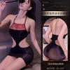 Sex underwear sexy pure desire hollow waist lace belly pocket oil light hip skirt temptation one-piece horse oil socks