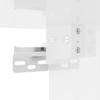 Highboard High Gloss White 34.5 x 34 x 180 cm Particleboard