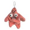 Adorable Plush Starfish Toy with Moveable Pink Five-pointed Star Doll Ideal for Kids and Adults Pendant Backpack Handbag and Hanging Decorations