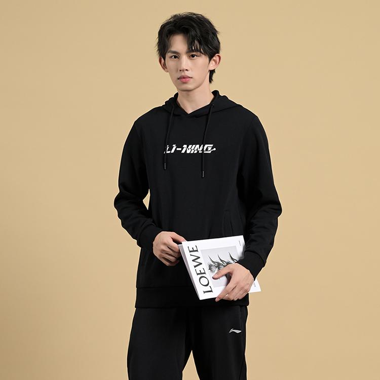 Толстовки Li Ning Унисекс С капюшоном Утепленные Обычные AWDUH91-1