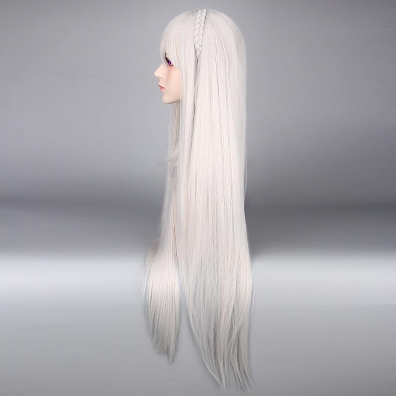 Anime 80CM Women Long Cosplay Wig Life In a Different World from Zero Re:Zero Kara Hajimeru Isekai Seikatsu Emilia