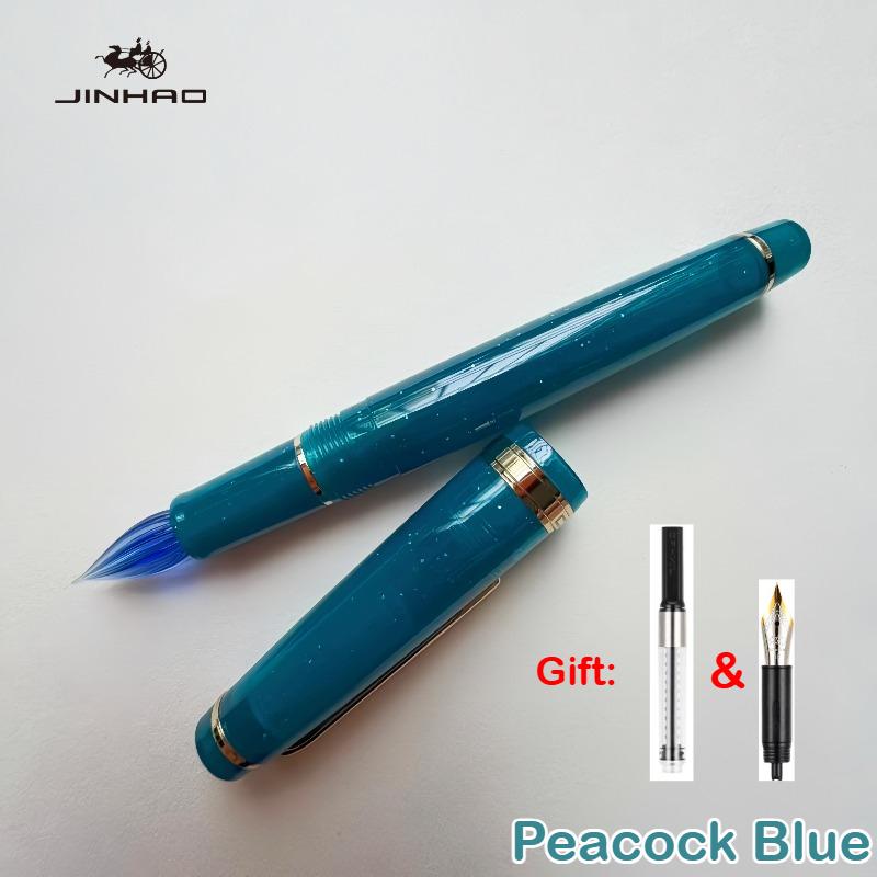 JINHAO 82 Стеклянные перья для каллиграфии с пером для авторучки, конвертеры для чернил, канцелярские товары, школьные принадлежности