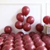 100pcs Burgundy Gold Crown Balloon Garland Arch Kit White Sand Balloon Wedding Valentine's Day Bridal Shower Birthday Party Deco
