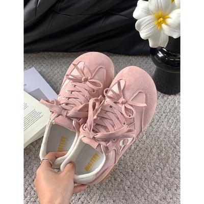 2025 лето новые туфли для моральной подготовки в стиле ретро с головой манго, женские туфли с круглым большим носком, повседневные туфли на плоской подошве с маленьким цветком, туфли для широкой стопы