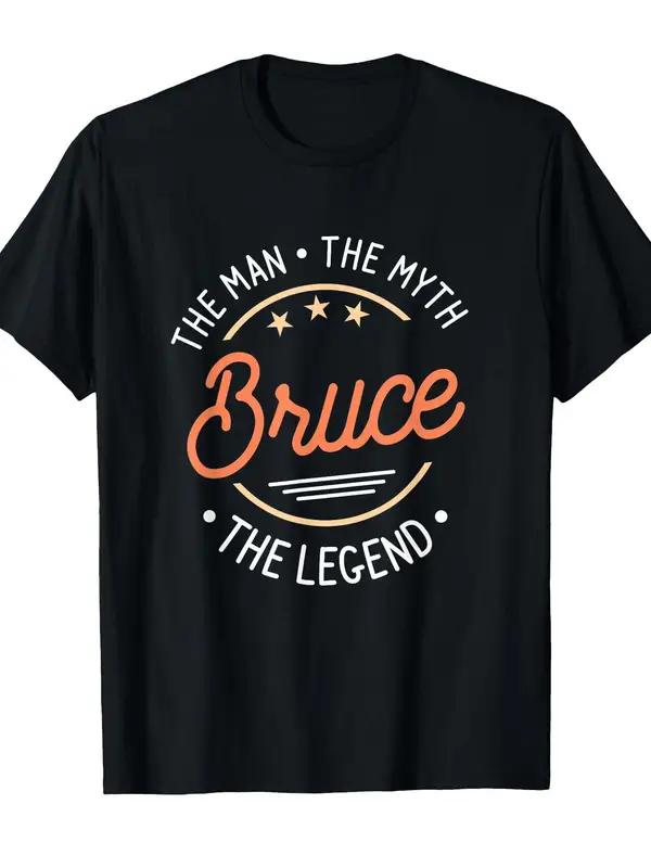 2025 Bruce Huunisex God Legend Tshirt Khmer Material Soft Breathable Round Neck Short Sleeve Top
