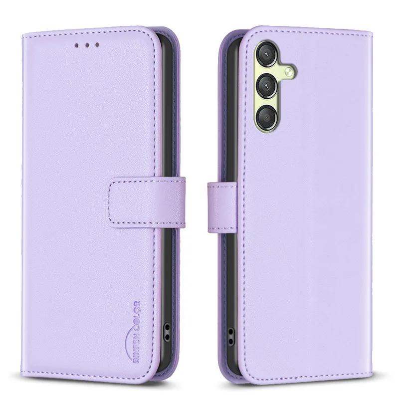 Кожаный чехол-книжка для Samsung Galaxy A25 Classic, чехлы для A25 A 25 5G SM-A255F A256B, с отделением для карт, задняя крышка