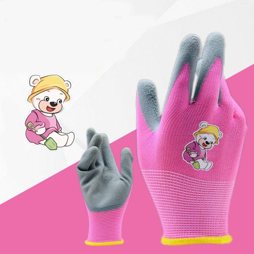 Durable Kids Gardening Glove Non-Slip Garden Glove Portable Work Gloves  Collect Seashells
