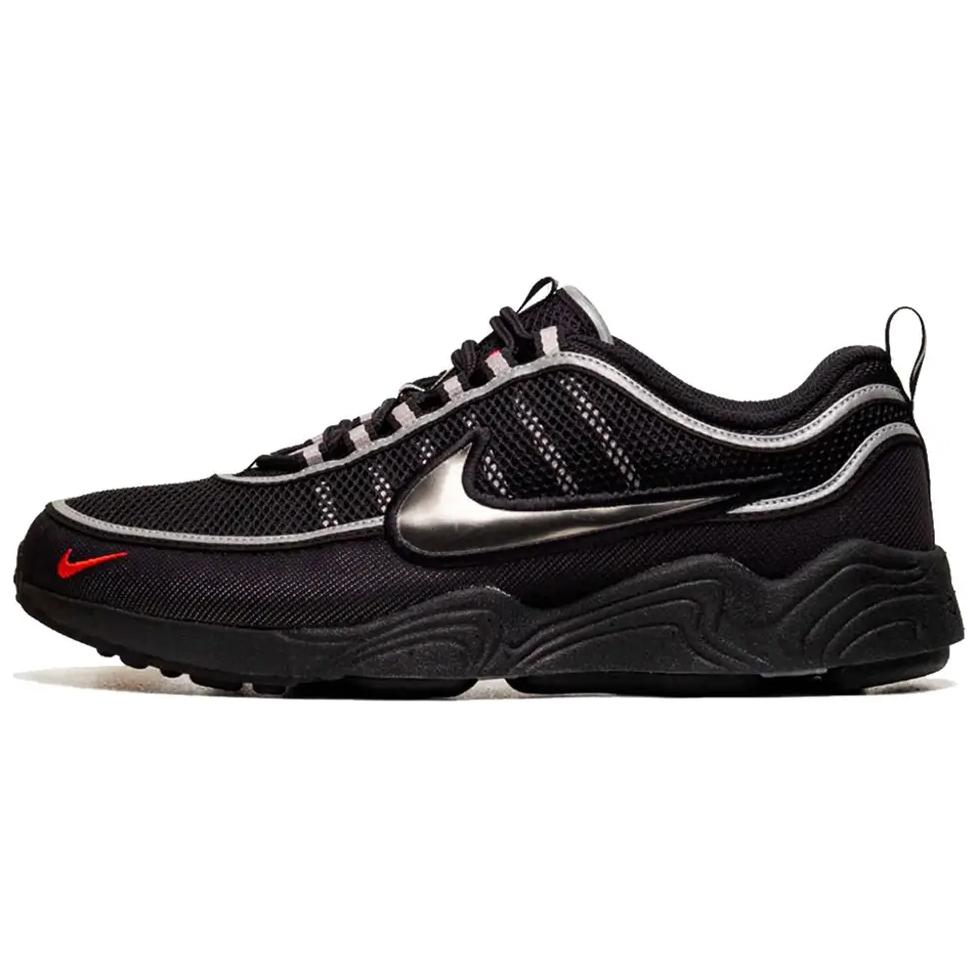 Nike Air Zoom Spiridon Black Metallic Silver Sneakers Casual HF9117-002