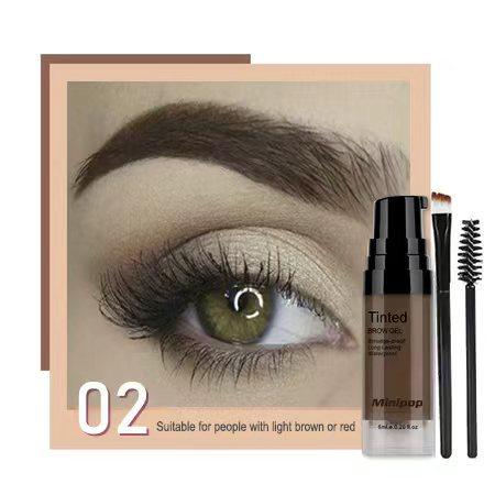 Подкрашивающая тушь для бровей EYEBROW 24 часа Водостойкий Гель для бровей с эффектом объема