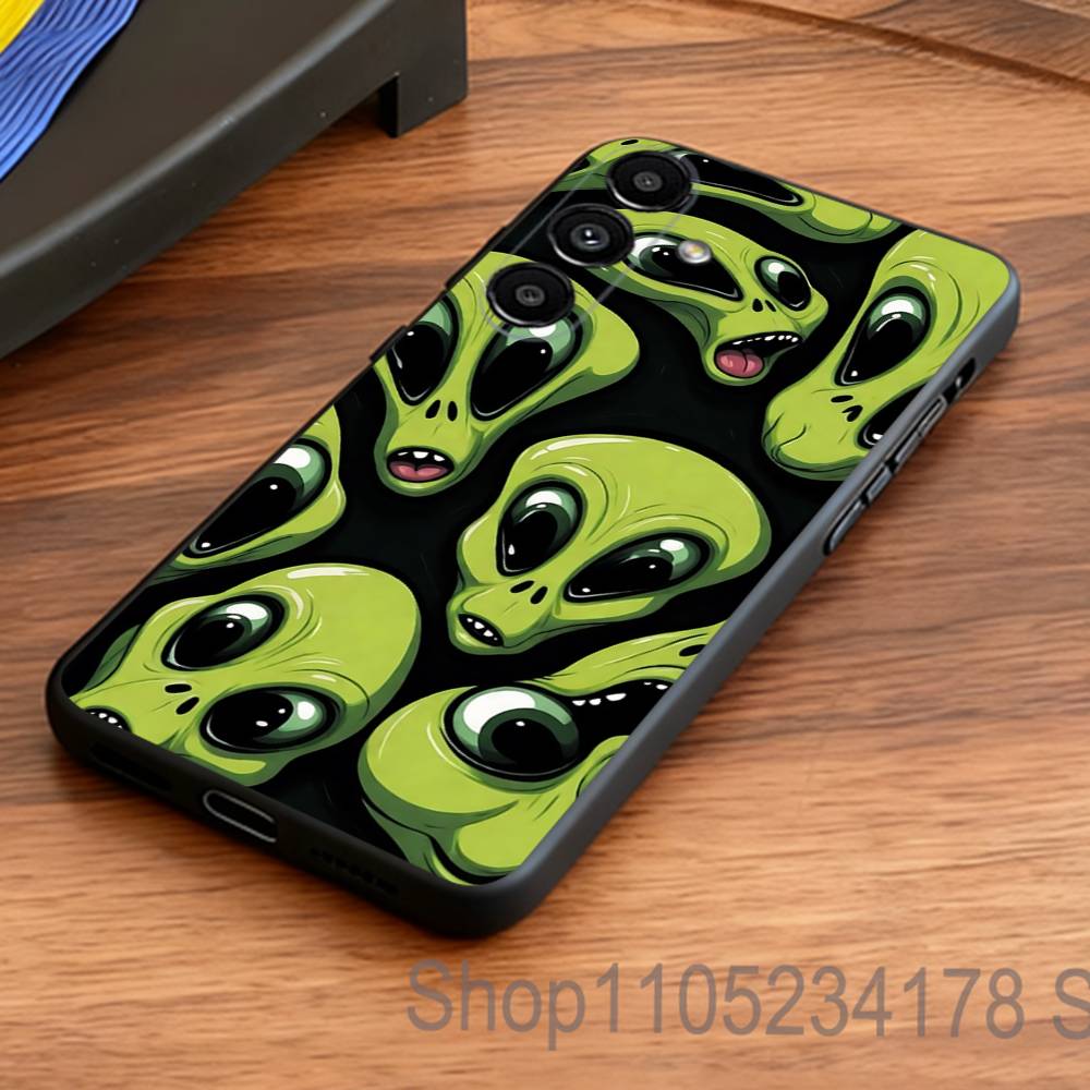 Уникальный Космический НЛО Инопланетный Чехол для Телефона Samsung Серии S s21 s22 s23 s24 s25 FE Plus Ultra Мягкий ТПУ Приятный для Кожи Чехол