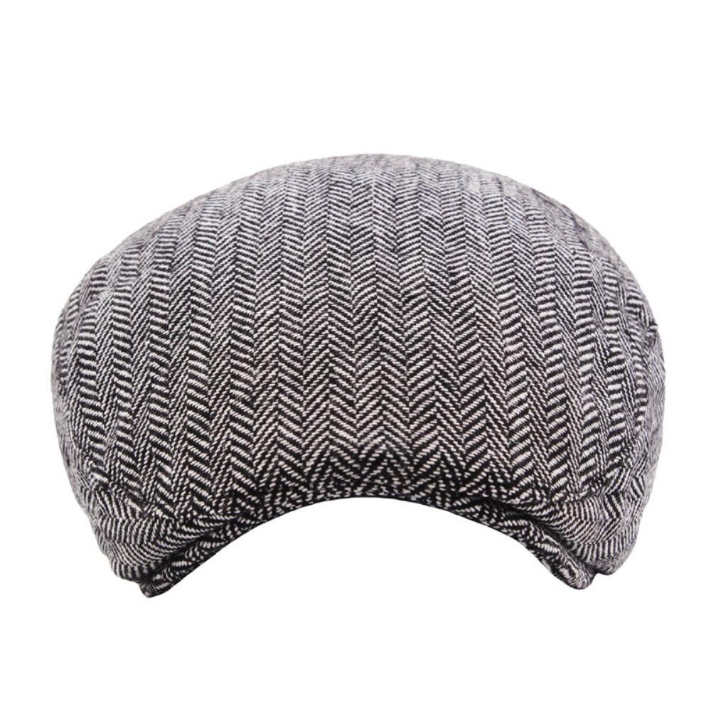 Autumn Winter Vintage Men Beret Hats Warm Casual Newsboy Cap Big Size Adjustable Octagonal Cap Men