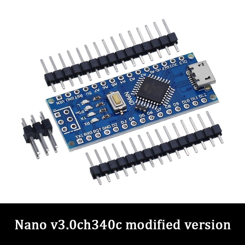 Акция для arduino Nano 3,0 Atmega328, совместимая плата с контроллером WAVGAT, модуль PCB, макетная плата без USB V3.0