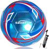 Senston Soccer Ball 4 for Children and Primary and Secondary School Training Ball Match Soccer and Pump No. Teenagers,