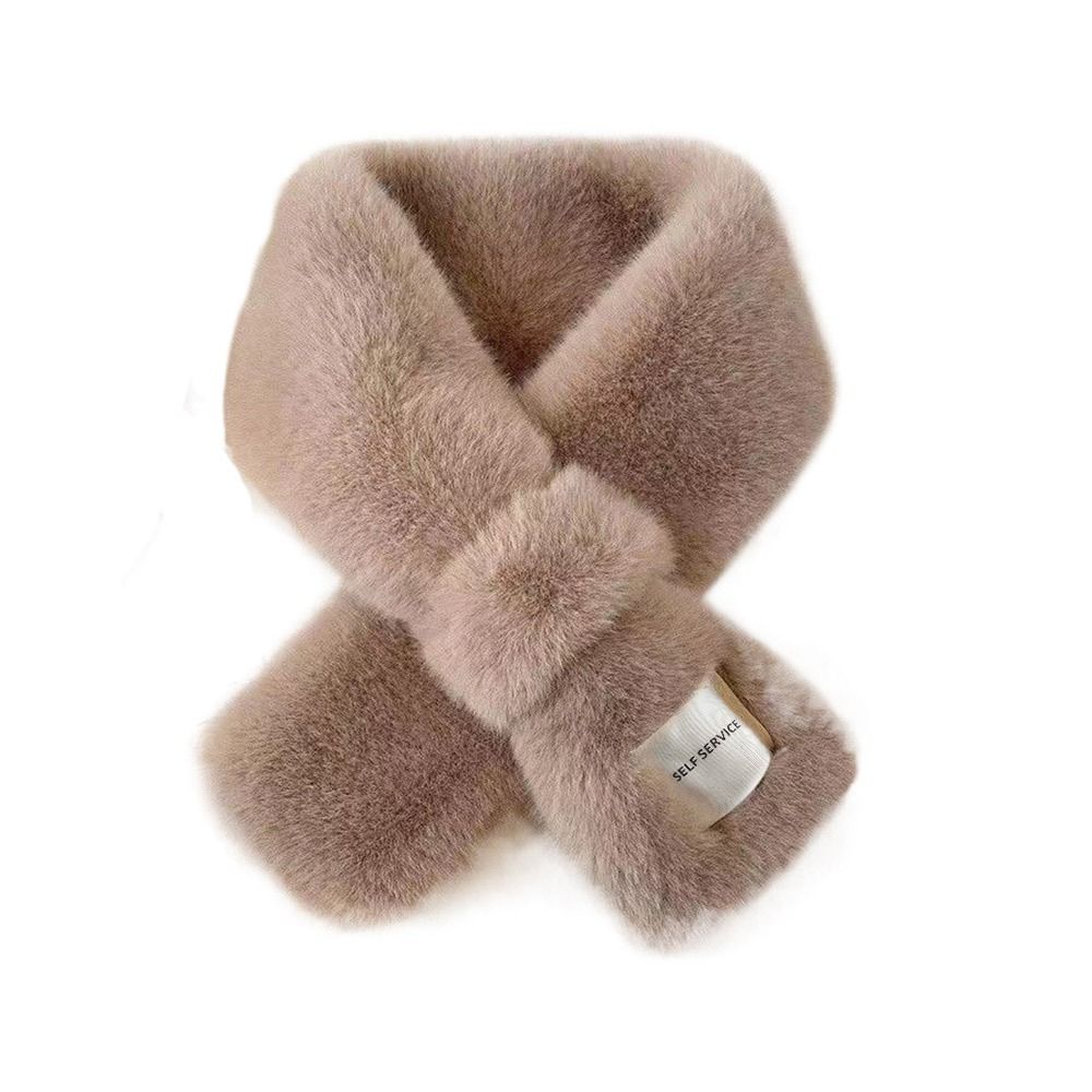 Bib Cross Scarf Thickening Winter Scarves Warm Neck Cover Snood Cowl Tube Autumn Winter