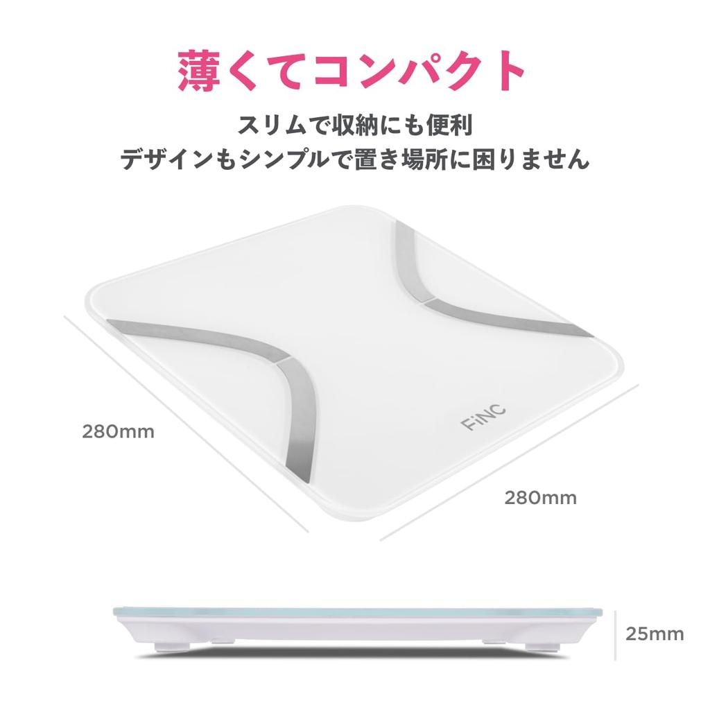 FiNC Оригинальные весы для измерения состава тела Весы Измеряют 11 SmartScale Совместимы с iPhone Android Измеритель здоровья Karada Scan Сделано в Японии Совместимость с приложением